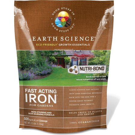 EARTH SCIENCE Growth Essentials Iron Treatment 500 sq ft 2.5 lb 12134-6